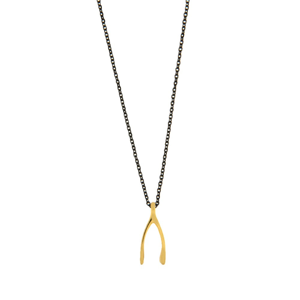NECKLACE  GOLD 585 WITH SILVER CHAIN - 100146