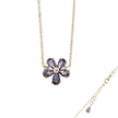 NECKLACE WHITE GOLD 750 & SEMIPRECIOUS STONES - 100196