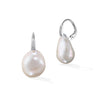 EARRINGS WHITE GOLD 750 & PEARLS - 100200