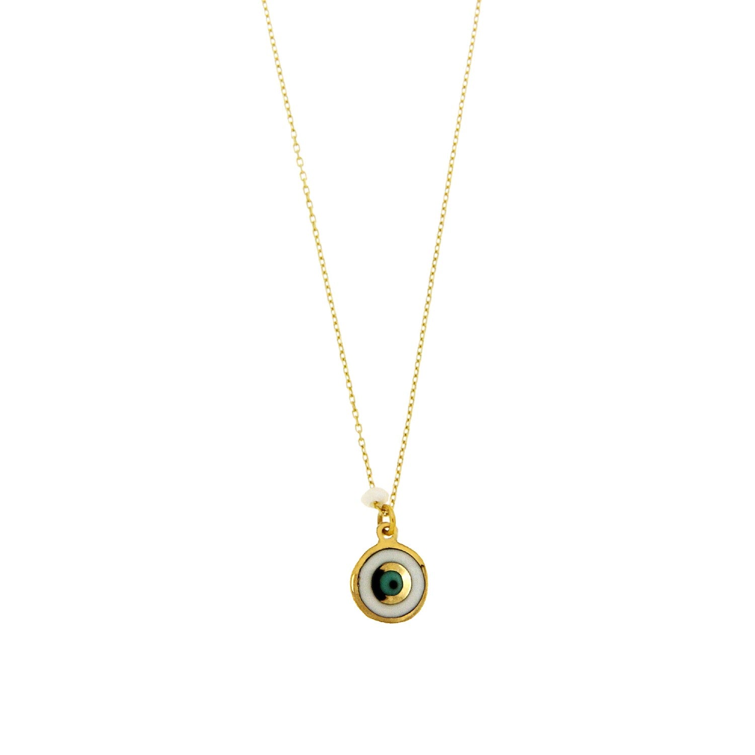 NECKLACE  GOLD 585 & SEMIPRECIOUS STONES - 100330 - Availability: Immediately