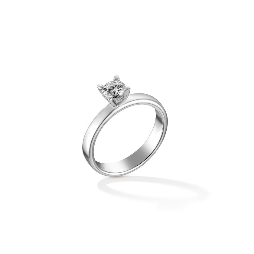 RING WHITE GOLD 750 & PRECIOUS STONES - 100349