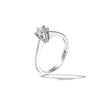 RING WHITE GOLD 750 & PRECIOUS STONES - 100352