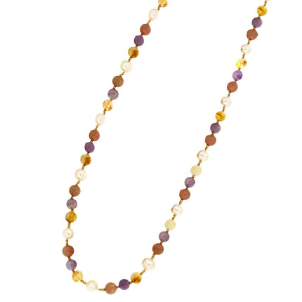 NECKLACE WITH PEARLS - 100398