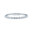BRACELET WHITE GOLD 750 & PRECIOUS STONES - 100526