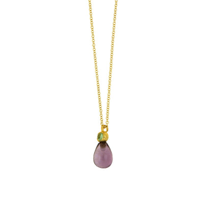 NECKLACE  GOLD 585 & SEMIPRECIOUS STONES - 100548
