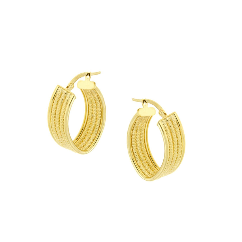 EARRINGS  GOLD 585 - 100563