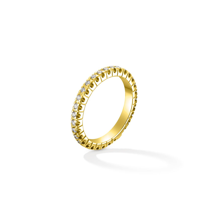 RING YELLOW GOLD 750 & PRECIOUS STONES - 100603