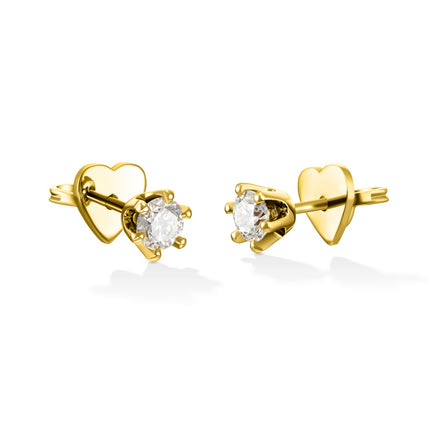 EARRINGS  GOLD 750 & PRECIOUS STONES - 100604