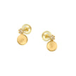 EARRINGS  GOLD 585 WITH C.Z. - 100612 - Availability: Immediately