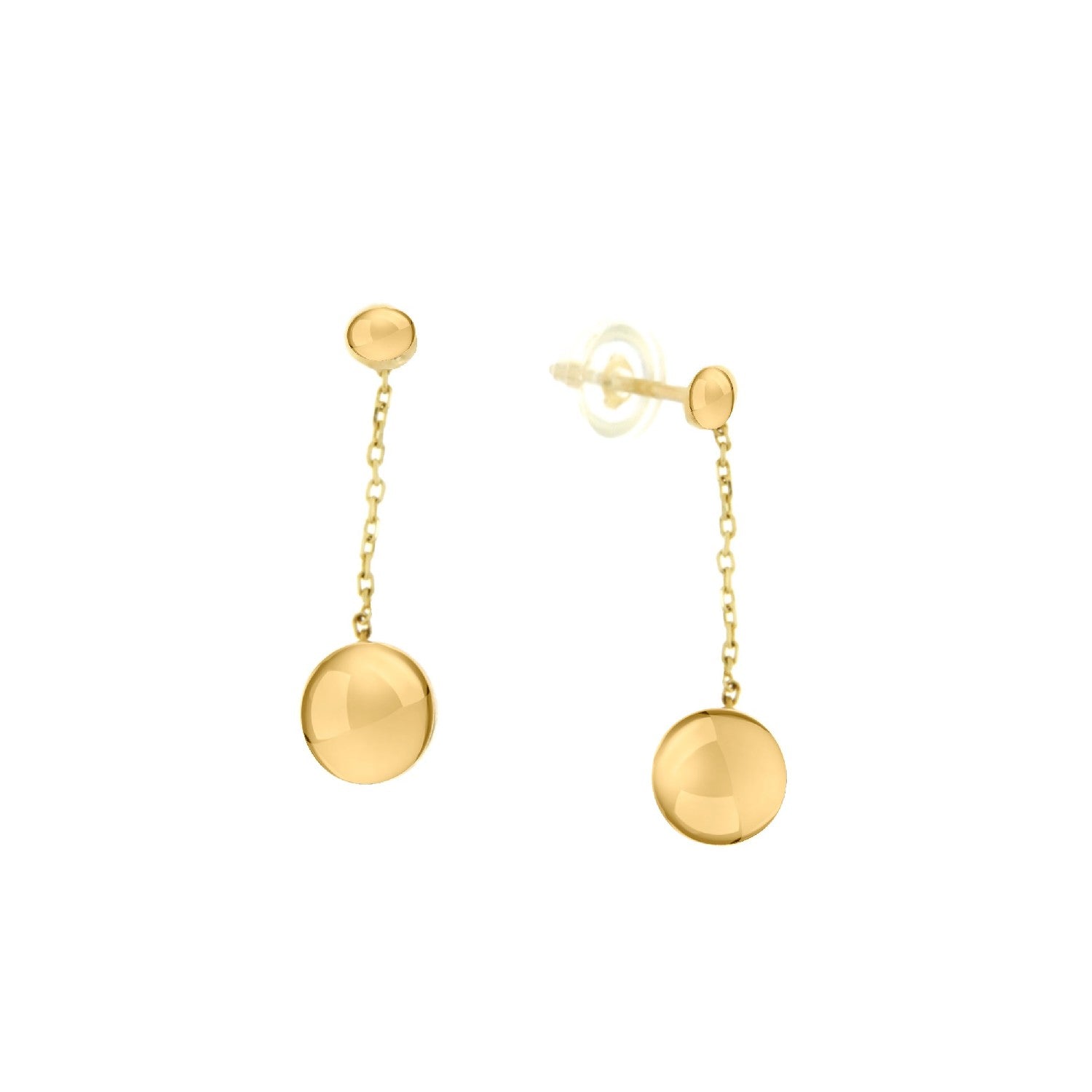 EARRINGS  GOLD 585 - 100614 - Availability: Immediately