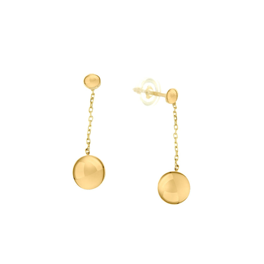 EARRINGS  GOLD 585 - 100614 - Availability: Immediately