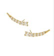 EARRINGS  GOLD 585 WITH C.Z. - 100615 - Availability: Immediately