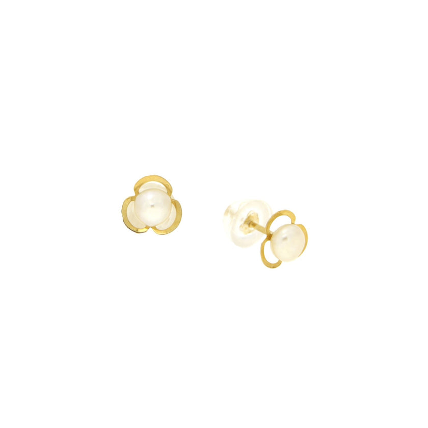 EARRINGS  GOLD 585 & PEARLS - 100634 - Availability: Immediately