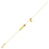 BRACELET YELLOW SILVER 925 & SYNTHETIC STONES - 100665