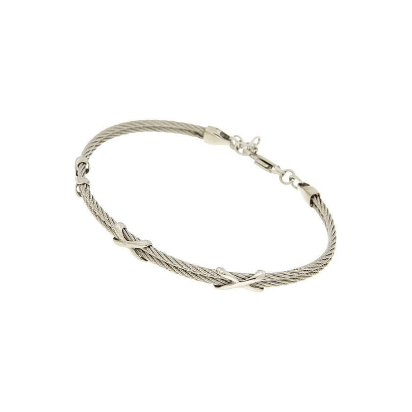 BANGLE WHITE NO PRECIOUS METAL - 100708