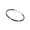 BANGLE WHITE & BLACK NO PRECIOUS METAL - 100709