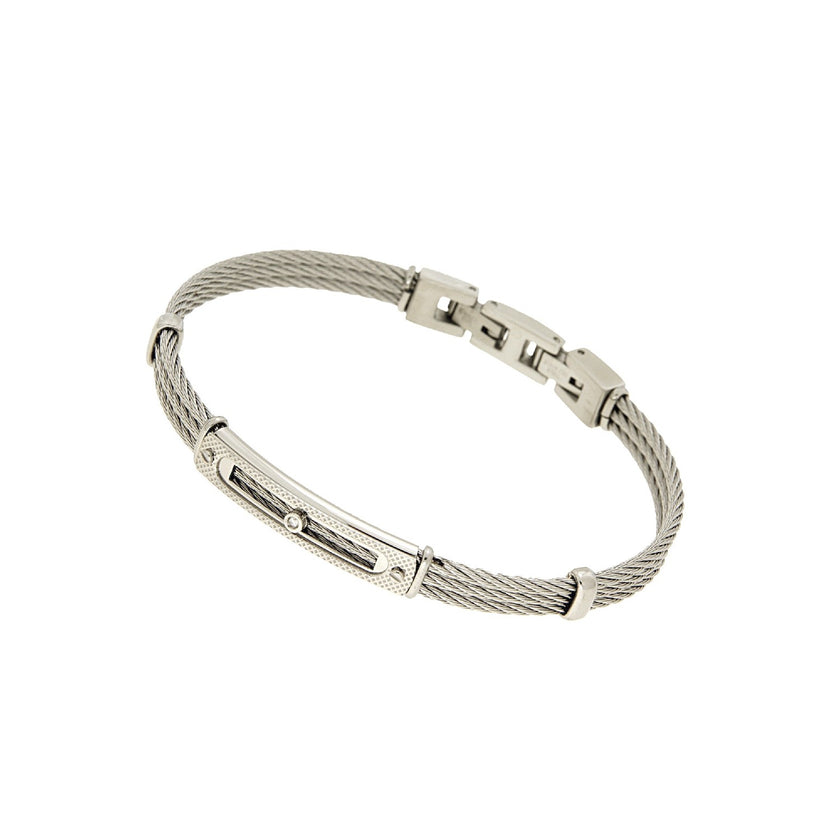 BRACELET WHITE NO PRECIOUS METAL & PRECIOUS STONES - 100715