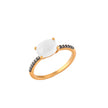RING YELLOW SILVER 925 & C.Z. - 100765