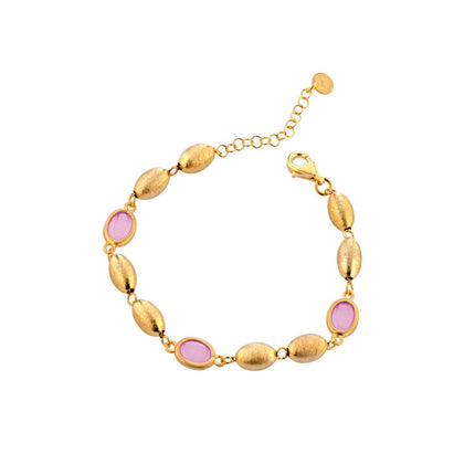 BRACELET YELLOW SILVER 925 & SEMIPRECIOUS STONES - 100778