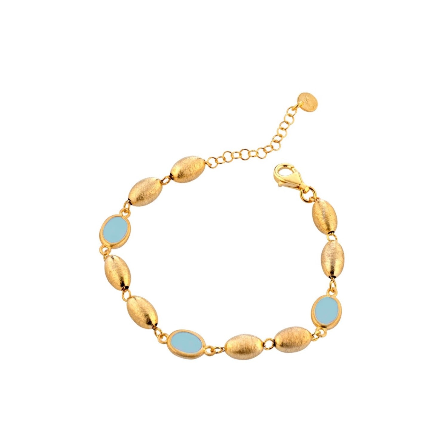 BRACELET YELLOW SILVER 925 & SEMIPRECIOUS STONES - 100779