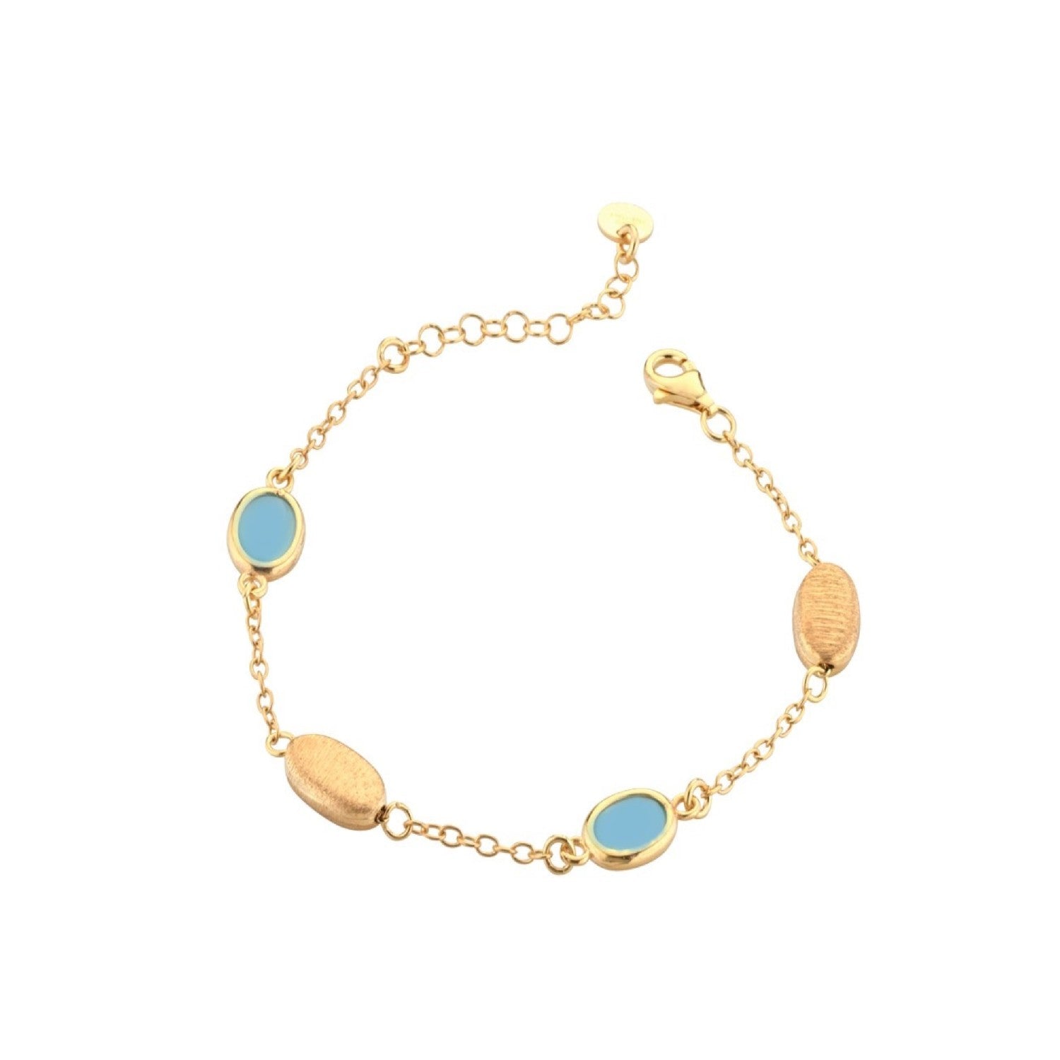 BRACELET YELLOW SILVER 925 & SEMIPRECIOUS STONES - 100782