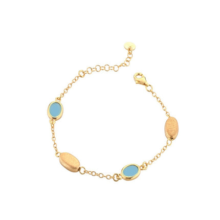 BRACELET YELLOW SILVER 925 & SEMIPRECIOUS STONES - 100782