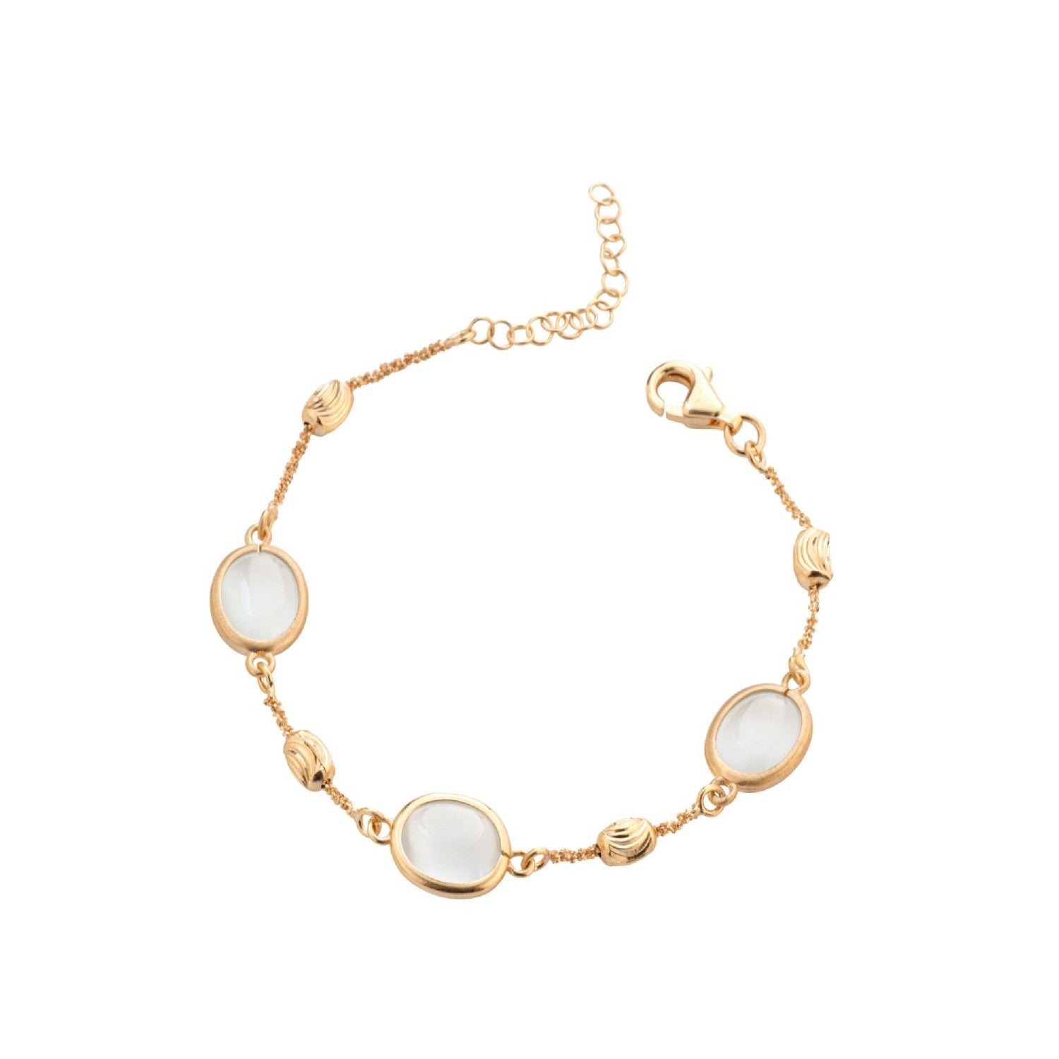 BRACELET YELLOW SILVER 925 & SEMIPRECIOUS STONES - 100784