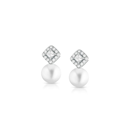 EARRINGS SILVER 925 & PRECIOUS STONES - 100873