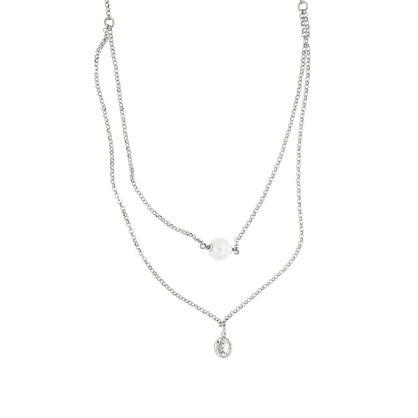 NECKLACE  SILVER 925 & PEARLS - 100885