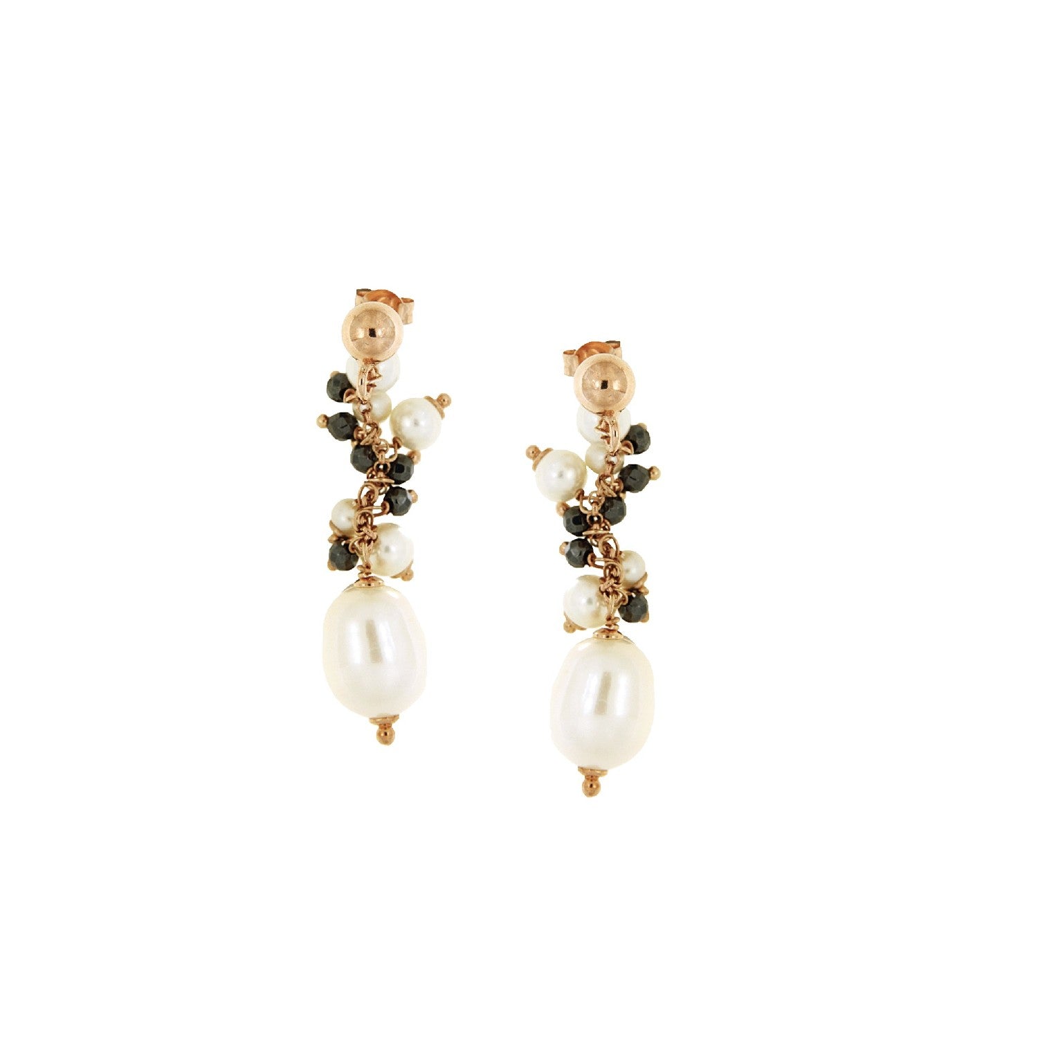 EARRINGS SILVER 925 & PRECIOUS STONES - 100889