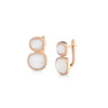 EARRINGS PINK SILVER 925 & SEMIPRECIOUS STONES - 100891