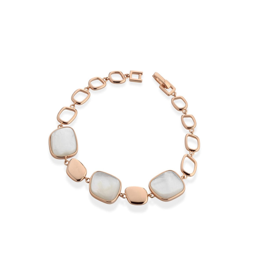 BRACELET PINK SILVER 925 & SEMIPRECIOUS STONES - 100901