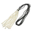 PEARL NECKLACE SILVER - 100927 - Availability: Immediately