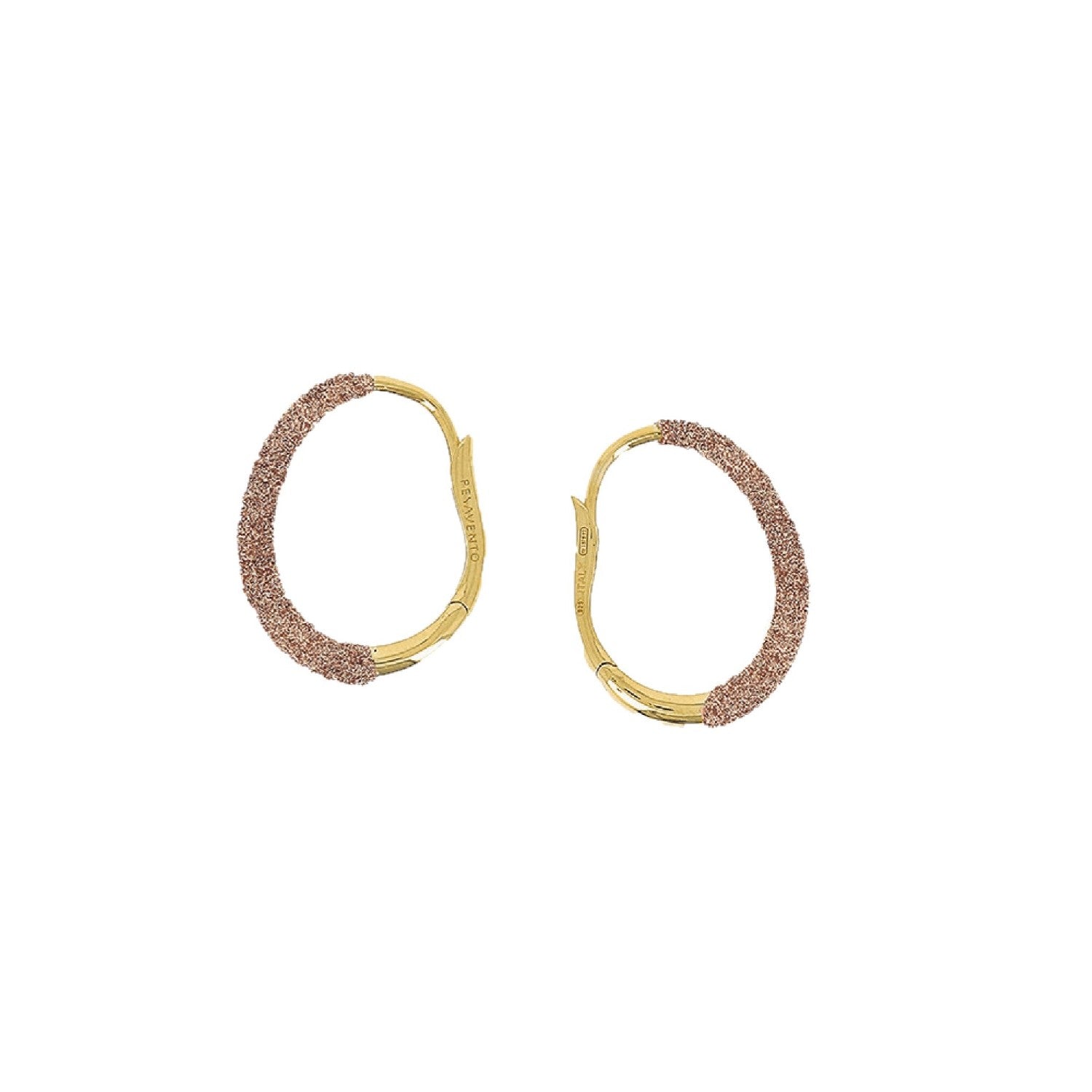 EARRINGS YELLOW SILVER 925 - 100964