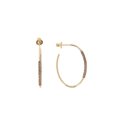 EARRINGS YELLOW SILVER 925 - 100965