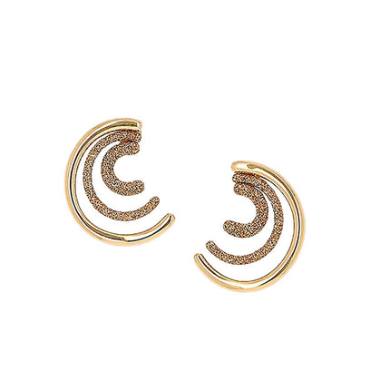 EARRINGS YELLOW SILVER 925 - 100967