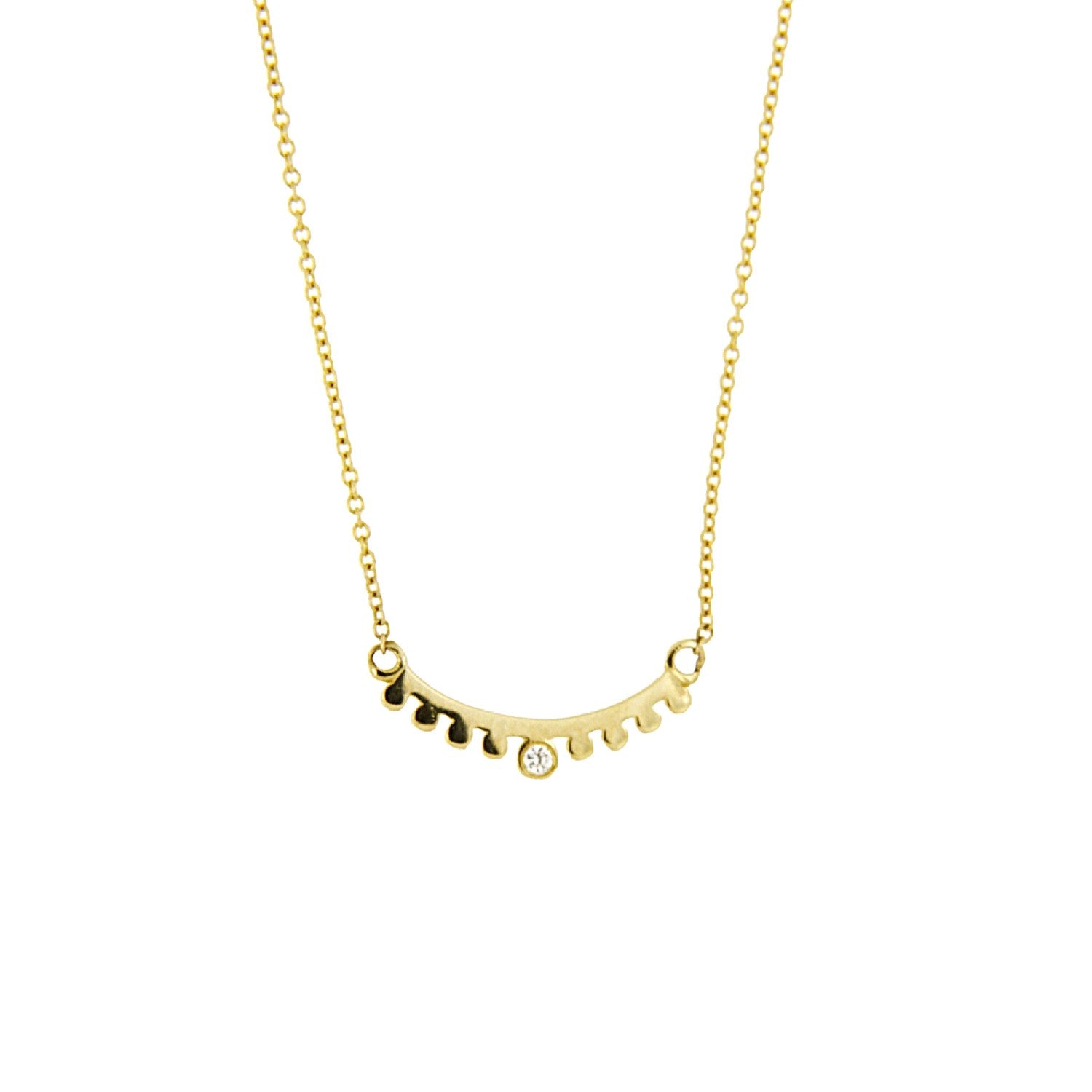 NECKLACE YELLOW GOLD 585 & PRECIOUS STONES - 100997