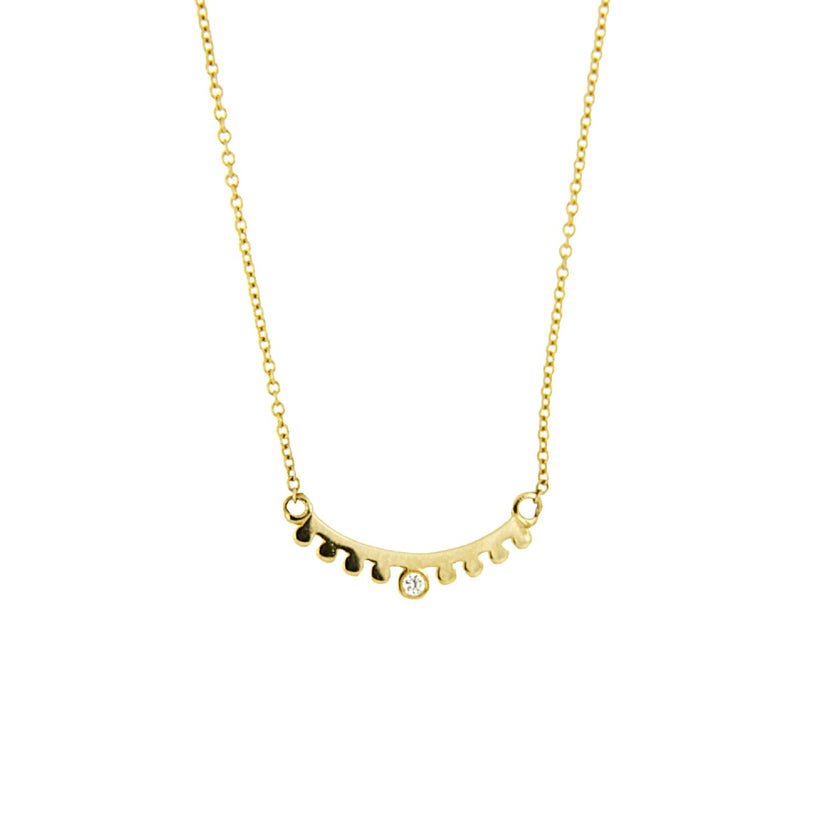 NECKLACE YELLOW GOLD 585 & PRECIOUS STONES - 100997