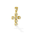 CROSS WHITE GOLD 750 & PRECIOUS STONES - 101023