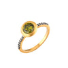 RING YELLOW SILVER 925 & C.Z. - 101065