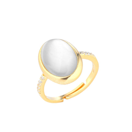 RING YELLOW SILVER 925 & C.Z. - 101074