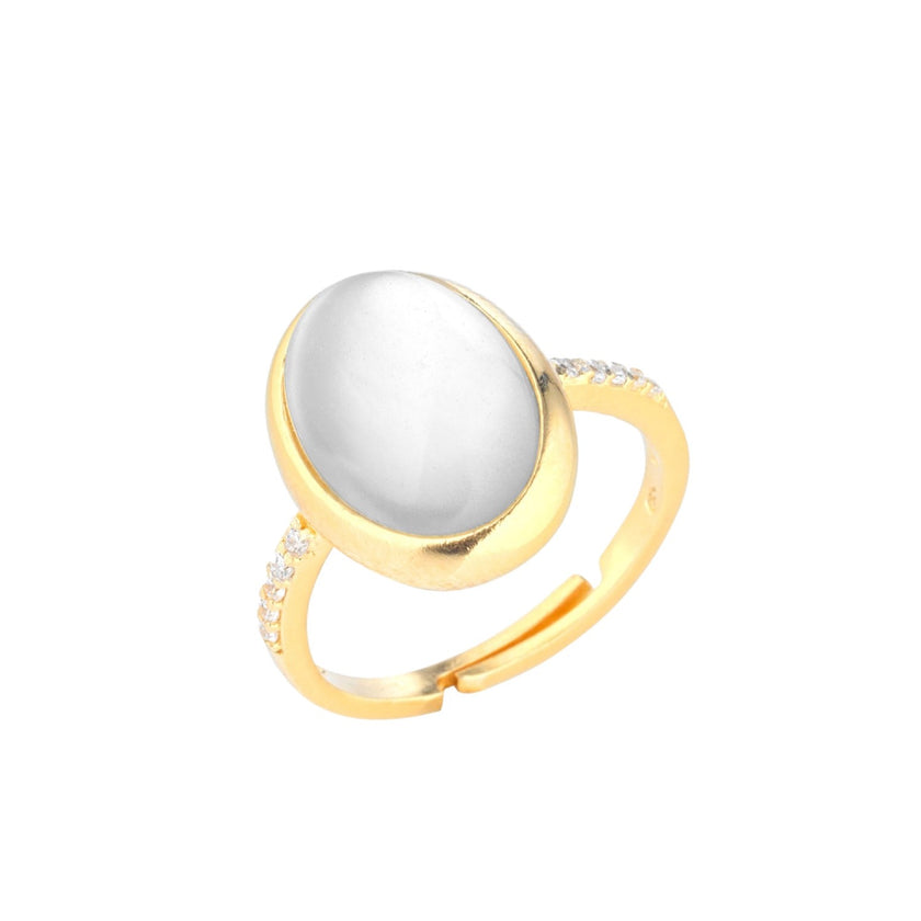 RING YELLOW SILVER 925 & C.Z. - 101074