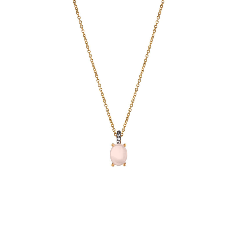 NECKLACE YELLOW SILVER 925 & SYNTHETIC STONES - 101087