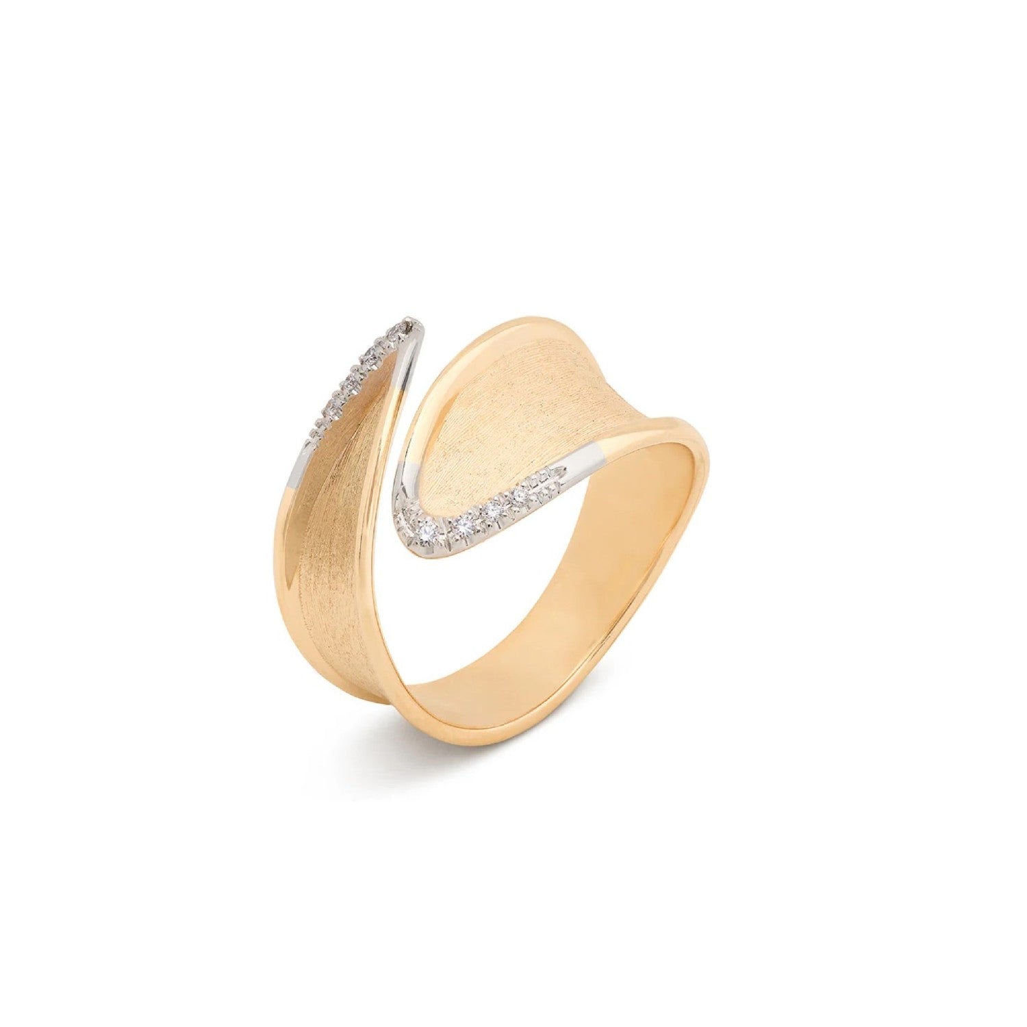 RING YELLOW & WHITE GOLD 750 & PRECIOUS STONES - 101121 - Availability: Up to 2 month