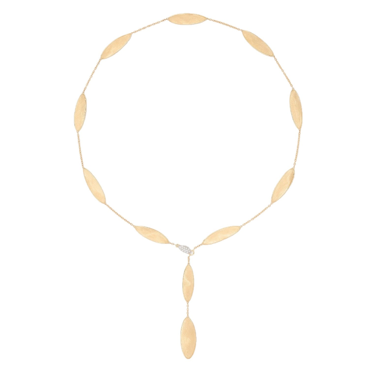 NECKLACE YELLOW & WHITE GOLD 750 & PRECIOUS STONES - 101130