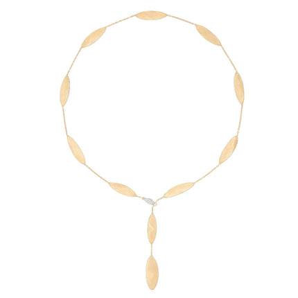 NECKLACE YELLOW & WHITE GOLD 750 & PRECIOUS STONES - 101130