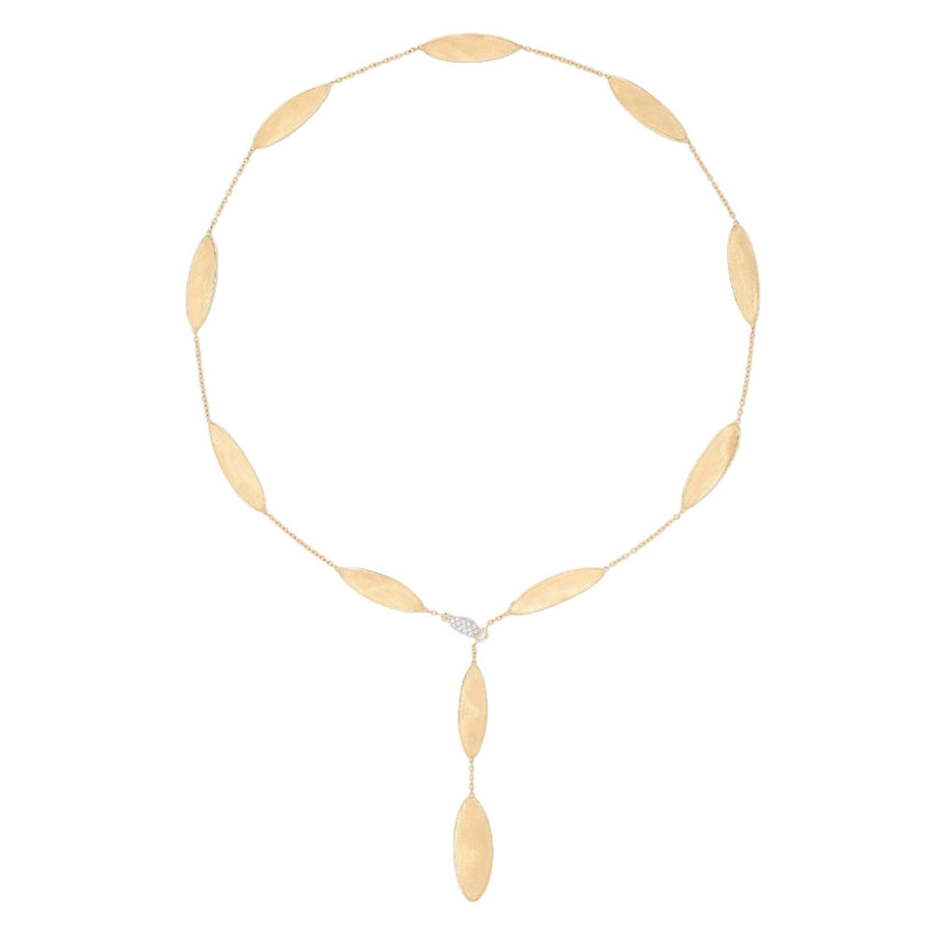 NECKLACE YELLOW & WHITE GOLD 750 & PRECIOUS STONES - 101130