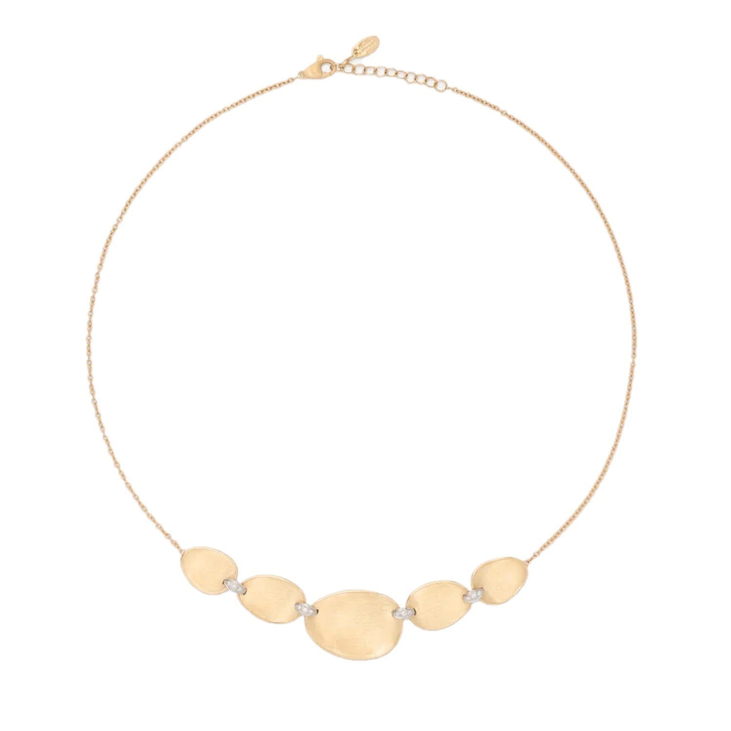 NECKLACE YELLOW & WHITE GOLD 750 & PRECIOUS STONES - 101134