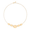 NECKLACE YELLOW & WHITE GOLD 750 & PRECIOUS STONES - 101134