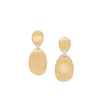EARRINGS YELLOW & WHITE GOLD 750 & PRECIOUS STONES - 101135